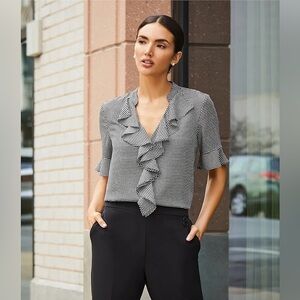 Karl Lagerfeld Ruffle Blouse